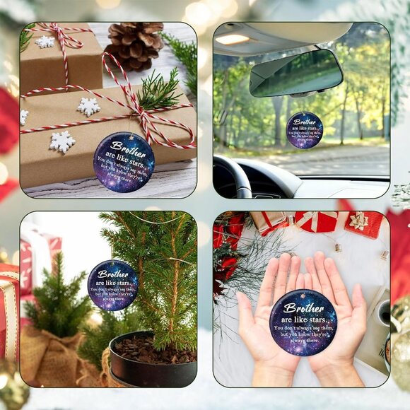 🆕 Brothers Christmas Ornaments Ceramic Decorations Elegant Small Exquisite Love - Picture 5 of 7